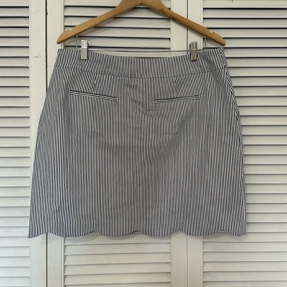 Tribal Blue and White Striped Skort - Picture 4 of 4